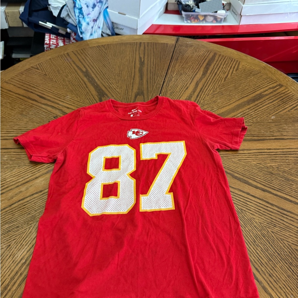 Nike Red Kids Travis Kelce Jersey T-Shirt